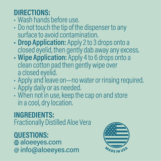 Aloe Eyes: Natural Aloe Vera Drops